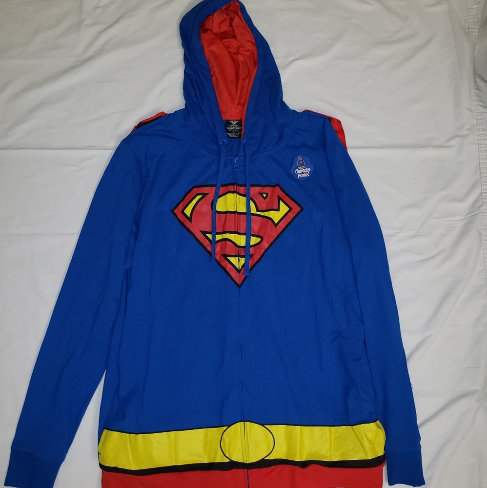 Mens superman zipper jacket